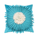 GobekUsa 3D Blue Floral Velvet Cushion Cover 30x50/45x45CM - Small Daisy Sunflower Pillowcase