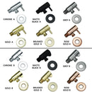 GobekUsa Brass Triangle Valve Black Hot Cold Water Angle Faucet