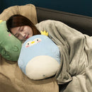 GobekUsa Cartoon Animal Throw Pillow Blanket: Two-in-one Multi-functional Home Office Summer Blanket