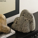 GobekUsa Abstract Ceramic Rockery Sculpture Ornament for Aesthetic Desk Decoration