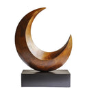 GobekUsa Golden Ring Abstract Resin Figurines, Home Decor, Geometric Design
