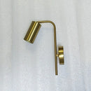 GobekUsa Golden LED Reading Wall Lamp, Modern Minimalist Bedside Wall Light