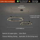 GobekUsa Light Luxury Circle LED Living Room Chandelier