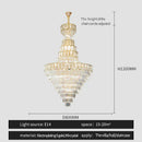 GobekUsa Elegant Crystal Chandelier for Luxury Living Room Decor
