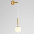 GobekUsa Elegant Glass Wall Lamp for Living Room Bedroom LED Lighting