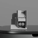 GobekUsa Concrete Home Decoration: Brian Family Cemetery Model for Living Room Desktop.