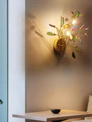 GobekUsa Agate LED Wall Lamp Sconces Gold Metal Surface Mount E14 G4 Bulb
