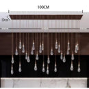 GobekUsa Crystal Drop Chandelier: Elegant Lighting for Home Decor, Living Room, Dining Room, Lobby