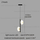 GobekUsa LED Oval Chandelier for Modern Indoor Lighting in Bedroom and Living Room