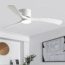GobekUsa 46" Modern Black Ceiling Fan with Remote Control and LED Light