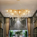 GobekUsa Gold Crystal Ceiling Chandelier for Elegant Home Lighting