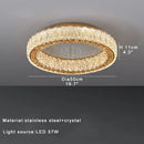 GobekUsa Crystal Ceiling Lamp: Luxury Postmodern Design for Living Room & Bedroom