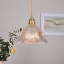 GobekUsa Clear Glass LED Pendant Light Fixture for Modern Home Decor