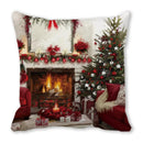 GobekUsa Christmas Short Plush Pillowcase 45x45cm Home Decor