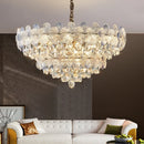 GobekUsa Crystal Chandelier: French Cream Style Light Luxury for Living Room and Master Bedroom