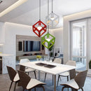 GobekUsa Elegant Square Chandelier by Artful Design - Stylish Ceiling Light for Kitchen & Bedroom