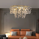 GobekUsa Crystal Branch Pendant Chandelier for Indoor Decoration Luminaria Fixtures
