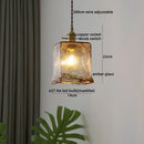 GobekUsa Clear Glass LED Pendant Light | Nordic Hanging Chandelier for Kitchen, Living Room