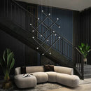 GobekUsa LED Chandelier: Luxury Indoor Lighting for Living Room, Hall, Staircase