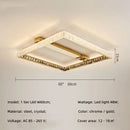 GobekUsa Crystal LED Ceiling Chandelier: Smart Dimmable Bedroom Lighting Fixture