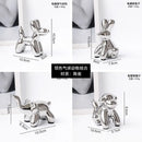 GobekUsa Golden Monkey Dog Rabbit Ceramic Balloon Animals Desk Ornament
