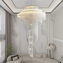 GobekUsa Gold Tassel LED Chandelier for High Ceilings - Elegant Home Decor Lighting