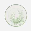 GobekUsa Green Flower Print Dinner Plate