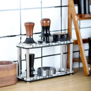 GobekUsa Acrylic Coffee Bar Utensil Rack & Powder Press Set