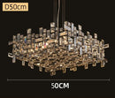 GobekUsa Elegant Crystal Chandelier for Living Room, Bedroom & Dining Area