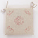 GobekUsa Linen Seat Cushion: Comfortable Non-slip Chair Pad with Strap