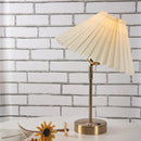 Adjustable Pleated Table Lamp Nordic Retro LED Desk Light for Living Room Bedroom by GobekUsa