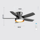 GobekUsa 5-Blade Ceiling Fan with Remote Control & LED Light - Silent Motor
