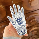 GobekUsa Ceramic Witch Palmistry Hand Jewelry Holder Stand Mystic Fortune Teller Figurine