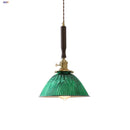 GobekUsa Green Glass LED Pendant Lights Kitchen Bar Nordic Modern Hang Lamp