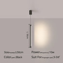 GobekUsa Black Nordic LED Tube Pendant Light for Bedroom Restaurant Kitchen Dining Room