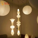 GobekUsa Japanese Wabi Sabi Pendant Light LED E27 Noguchi Akari Rice Paper Ceiling Hanging