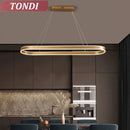 Nordic White Ring Aluminum LED Pendant Light