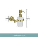 GobekUsa Gold Hardware Set: Towel Bar, Toilet Paper Holder, Robe Hook, Cup Hanger