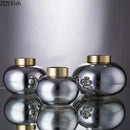 GobekUsa Glass Vase Desk Decoration Modern Floral Vases Room Decor Astral Bouquet