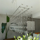 GobekUsa Cosmos Chandelier: Nordic Silver Firefly Light for Luxe Living & Dining Rooms