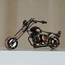 GobekUsa 14cm Retro Motorcycle Model Metal Figurine Home Decor & Toy