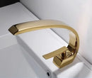 GobekUsa Black & Gold Modern Basin Faucet with Single Handle for Bathroom