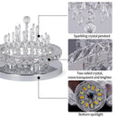 GobekUsa Crystal Ceiling Lamp Smart LED Chandelier Remote Control Hanging Decor