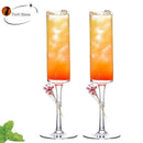 GobekUsa Bubble Champagne Glasses Set of 2 - Creative Goblets for Cocktail Parties