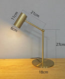 GobekUsa Golden Table Lamp: Modern Eye Protection Study Reading Desk Light