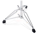 GRIFFIN Concert Stand-Up Snare Drum Stands (2-Pack) - Tall Adjustable Chrome Stand for Practice Pads & Drums - Extended-Height Hardware Mount Holder with Basket Clamp
