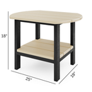 SoPoly 25" St. Simons Oval Side Table by SoPoly Online