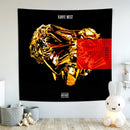 GobekUsa Kanye's West Wall Tapestry: Music Album Cover Poster for Bedroom Decoration