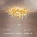 GobekUsa Golden Chandelier Modern Luxury LED Glossy Ceiling Lamp