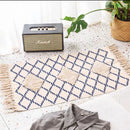 GobekUsa Bohemian Tassel Rug - Retro Hand Woven Carpet for Home Decor